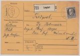 Bayern, 1915, Mi.- Nr.: 98 I als EF auf Paketkartenabschnitt für ein Paket (Sonderporto?) von Lengdorf nach (Feldpost)?