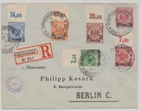 DP.- Türkei, 1900, GS- Umschlag Mi.- Nr.: U1+ Mi.- Nrn.: 6- 9 (je vom OR) auf R.- Fernbrief von Constantinopel nach Berlin