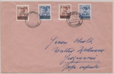 Dt. Bes. Kotor, 1944, Mi.- Nr.: 7- 10, in Satzbrief- MiF (Nr. 10 mit PF V), auf Fernbrief von ... nach Zarzaynomi (?)