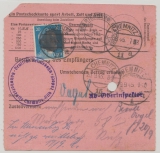 20 Rpfg.- AH- Überdruck, Mi.- Nr.: AP 791 I (3x), als MeF auf Zahlkarte für einen Zahlbetrag innerhalb von Chemnitz