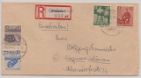 Großräschen, 1946, Mi.- Nr.: 43- 46 als Satz- MiF auf E.- Satzbrief von Großräschen nach Siegmar- Schönau