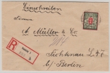 Danzig, 1923, Mi.- Nr.: 126 (rs., 4x) + 128 in MiF auf Einschreiben- Fernbrief von Danzig nach Fichtenau