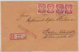 Danzig, 1937, Mi.- Nrn.: 214 + 246 (je 2x) in MiF auf Einschreiben- Fernbrief von Danzig nach Berlin