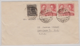 Berlin / SBZ, 1949, SBZ- Mi.- Nrn.: 182 + 229 (2x) in MiF auf Auslandsbrief von West- Berlin nach New York (USA), FA Schlegel!