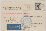 DR, 1929, Mi.- Nr.: 383 als EF auf Postkarte zur 1. Amerikafahrt 1929, von Friedrichshafen via New York nach Heilbronn