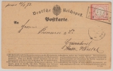 DR- Brustschilder, 1872, Mi.- Nr.: 14 als EF auf Fernpostkarte, von Essen nach Grannenhorst (?)