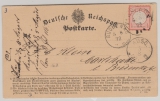 DR- Brustschilder, 1872, Mi.- Nr.: 3 als EF auf Fernpostkarte, von ... (Alt-. D. - Preußen o) nach Carlshütte