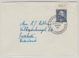 BRD, 1953, Mi.- Nr.: 166 (vom OR!) in EF auf gelaufenem FDC von Darmstadt nach Enschede (NL)
