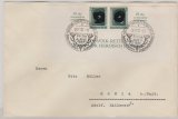 III. Reich, 1937, Mi.- Nr.: 648 (2x) als MeF auf Fernbrief von Berlin nach Roßla