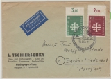 BRD, 1956, Mi.- Nr.: 235 + 236 (je vom OR!) in MiF auf Luftpost- Fernbrief von Hochspeyer nach Berlin