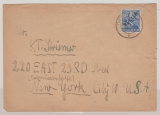 Berlin, 1948 (?), Mi.- Nr.: 13 als EF auf Auslandsbrief von Berlin nach New York (USA)