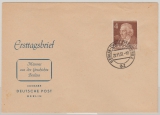 Berlin, 1952, Mi.- Nr.: 91 auf FDC, nicht gelaufen