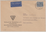 Berlin, 1956, Mi.- Nr.: 55 als EF auf Luftpost- Auslandsbrief von Berlin nach Toronto (Canada)
