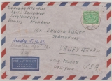 Berlin, 1951, Mi.- Nr.: 56 als EF auf Luftpost- Auslandsbrief von Berlin nach Valley Stream (USA)