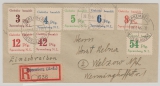 Spremberg, 1946, Mi.- Nr.: 7- 14, in Satzbrief MiF auf Einschreiben- Fernbrief von Spremberg nach Welzow