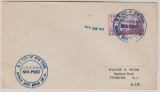 USA, 1937, 3 Ct. EF auf Schiffspostbrief, von dem Schiff MV City of New York via Zanzibar nach Tiverton (USA)