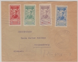 El Salvador, 1932, 100 Centavos MiF auf Luftpost- Einschreiben- Auslandsbrief von... via New York nach Braunschweig