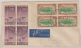 New Zealand, 1948, 20 D. MiF auf Luftpost- Fernbrief von Dunedin nach Aukland