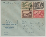 Malaya, 1957, 18 Ct. in MiF auf FDC- Fernbrief von Bandar Bhari nach Parit Buntar