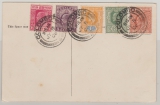 Ceylon, 1908, 2,3,4,5 + 6 Ct.- Freimarken auf Bildpostkarte von Colombo, nicht gelaufen
