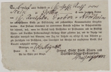 Sachsen- Meiningen, 1840, Einlieferungsquittung für einen Brief von Meiningen nach Gotha (an R. von Stein)