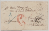 Vacha (T+T) 1853, Vorphila- Überseebrief, via Bremen nach Cincinati / Ohio (USA), Brief an Auswanderer?, nicht abgeholt!