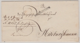 T. + T., ca. 1830, Vorphila- Dienst- Fernbrief von Meiningen nach Hildburghausen