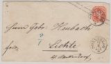 Preußen, ca. 1867, 2 Kr.- GS- Umschlag, Mi.- Nr.: U 35, als Fernbrief von Sonneberg nach Lichte