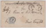 NDP, 1871, Mi.- Nr.: 17 als EF auf Wertbrief von Gerstungen (nachverw. T. + T.!) nach Stadt Lengsfeld