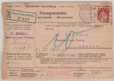 Schweiz, 1914, 20 Rp. als EF auf R.- Einzugsmandat von Basel nach Luzern