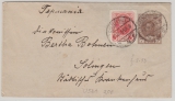 Russland, 1913, 7 Kop. - GS- Umschlag (Mi.- Nr.: U 52 A?) + 3 Kop. Zusatz auf Auslandsbrief von ... nach Solingen