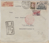 UDSSR, 1932, 1,45 Rub. MiF auf Auslands- Luftpost- Einschreiben von Moskau via Berlin nach Wien