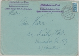 Heimkehrerpost, 1954, Portofreier Brief, von Friedrichshafen nach Neila (Umschlag mit Inhalt!)