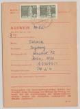 DDR, 1990, Mi.- Nr.: 2561 (waager. Paar) als MeF auf kompl. Sammlerbezugsausweis, selten!