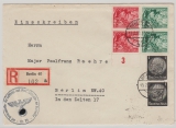 DR, 1939, Einschreiben- Ortsbrief mit MiF, Dienstst.- Abs.: Der Reichsminister der Luftfahrt und Oberbefh. der Luftwaffe