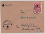 DR, 1944, Frankierter Fernbrief, per SS-Feldpost von München nach Leipzig, mit Dienststempel