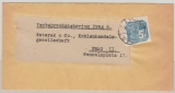 B + M, 1943 (?), Mi.- Nr.: 43 als EF auf Zeitungsstreifband, innerhalb von Prag