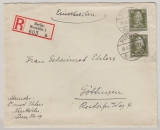 DR / Weimar, 1928, Mi.- Nr.: 394 (2x) als MeF auf Einschreiben- Fernbrief von Berlin nach Göttingen