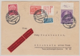Berlin / BRD, 1954, Mi.- Nrn.: 105 (vom OR), W 17 u.a. in MiF auf Eilbotenbrief von FF/M nach Kirchheim
