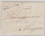 Preussen, 1803, Vorphila- Auslandsbrief von Berlin (?) nach Mugron (Fr.), mit besserem Prusse par Maaseyck