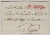 Italien, 1803, Vorphila- Fernbrief von Messina (Königreich Sizilien!) nach Neapel