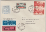 Schweiz, 1938, 1,15 Fr. MiF auf Pro- Aero- Postflugbeleg, per Eilboten- Luftpost von Bern via Basel nach Geltkinden