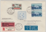 Schweiz, 1938, 1,35 Fr. MiF auf Pro- Aero- Postflugbeleg, per Eilboten- Einschreiben- Lupo von Bern via Basel nach Geltkinden