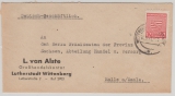 SBZ, 1945,  Mi.- Nr.: 71 XA als EF auf Fernbrief von Wittenberg- Lutherstadt nach Halle, gepr. Dr. Jasch BPP