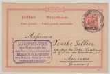 DAP Türkei, 1899, 20 Para- GS, gelaufen als Postkarte von Constantinopel nach Amiens (Fr.)!