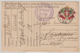 Italien 1917, Feldpostkarte von .... nach ... (fürchterliche Handschrift!!!) mit Italienischer Zensur
