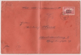 Bayern, 1919, Mi.- Nr.: 148 B als EF auf größerem Wertbrief über 1.000 Mark, von München nach Berlin- Charlottenburg