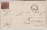 Sachsen, 1862, Mi.- Nr.: 9 II b (?) als EF auf Fernbrief von Dresden- Neustadt Banh. nach Tetschen
