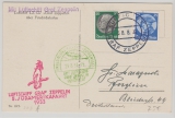 DR 492, u.a. als MiF zur 5. Südamerikafahrt 1933, auf Postkarte, nach Pforzheim