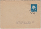 BRD, 1952, Mi.- Nr.: 161, als EF auf Bedarfs- FDC, als Auslandsbrief von Hamburg nach Sao Paulo (Brasilien)